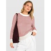 image:imageANRABESS Women Long Sleeve Striped Sweater Top  Crochet Knit Crew Neck Pullover Comfy Soft Clothing Casual Daily Wear Work Travel amp Vacation Fall Spring Trendy OutfitsWhite Red