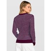 image:imageANRABESS Women Long Sleeve Striped Sweater Top  Crochet Knit Crew Neck Pullover Comfy Soft Clothing Casual Daily Wear Work Travel amp Vacation Fall Spring Trendy OutfitsDark Magnta Blue