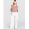 image:imageANRABESS Women Long Sleeve Striped Sweater Top  Crochet Knit Crew Neck Pullover Comfy Soft Clothing Casual Daily Wear Work Travel amp Vacation Fall Spring Trendy OutfitsWhite Red