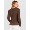 image:imageANRABESS Women Long Sleeve Striped Sweater Top  Crochet Knit Crew Neck Pullover Comfy Soft Clothing Casual Daily Wear Work Travel amp Vacation Fall Spring Trendy OutfitsDark Brown Black