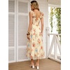 image:imageANRABESS Women Summer Floral Midi Dress Sleeveless Boho Flowy Smocked RuffleTulle Beach Vacation Wedding Guest Party DressesMulticolored Rose Apricot