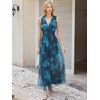 image:imageANRABESS Womens Floral Tulle Wedding Guest Maxi Dress  V Neck SleevelessALine Elastic WaistCasual Flowy Formal BohoBridal Shower Garden Party Beach VacationSummer FallFloral Blue