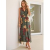 image:imageANRABESS Womens Floral Tulle Wedding Guest Maxi Dress  V Neck SleevelessALine Elastic WaistCasual Flowy Formal BohoBridal Shower Garden Party Beach VacationSummer FallRed Yellow Rose