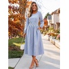 image:imageANRABESS Womens Long Sleeve Midi Dress Striped Fall Casual Dress  Elastic Waist Flowy A Line Dresses With Pockets Work Travel Beach Vacation Clothes Lightweight Breathable Summer OutfitsBlue White Stripe