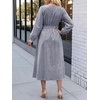 image:imageANRABESS Womens Long Sleeve Midi Dress Striped Fall Casual Dress  Elastic Waist Flowy A Line Dresses With Pockets Work Travel Beach Vacation Clothes Lightweight Breathable Summer OutfitsNavy White Stripe