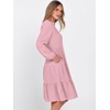 image:imageANRABESS Womens Long Sleeve Midi Dresses  V Neck Swing Tiered Dress Beach Vacation Work Business Casual 2026 Fall Summer Flowy OutfitBright Pink