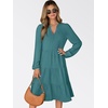 image:imageANRABESS Womens Long Sleeve Midi Dresses  V Neck Swing Tiered Dress Beach Vacation Work Business Casual 2026 Fall Summer Flowy OutfitLake