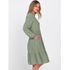 image:imageANRABESS Womens Long Sleeve Midi Dresses  V Neck Swing Tiered Dress Beach Vacation Work Business Casual 2026 Fall Summer Flowy OutfitLight Green