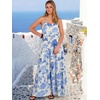 image:imageANRABESS Womens Maxi Dress 2026 Summer Casual Sleeveless Spaghetti Strap Boho Sundress Flowy Tiered Beach Vacation Long DressBlue Floral