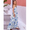 image:imageANRABESS Womens Maxi Dress 2026 Summer Casual Sleeveless Spaghetti Strap Boho Sundress Flowy Tiered Beach Vacation Long DressBlue Floral