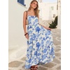 image:imageANRABESS Womens Maxi Dress 2026 Summer Casual Sleeveless Spaghetti Strap Boho Sundress Flowy Tiered Beach Vacation Long DressBlue Floral