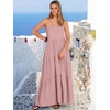 image:imageANRABESS Womens Maxi Dress 2026 Summer Casual Sleeveless Spaghetti Strap Boho Sundress Flowy Tiered Beach Vacation Long DressBright Pink