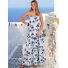 image:imageANRABESS Womens Maxi Dress 2026 Summer Casual Sleeveless Spaghetti Strap Boho Sundress Flowy Tiered Beach Vacation Long DressDark Blue Floral