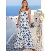 image:imageANRABESS Womens Maxi Dress 2026 Summer Casual Sleeveless Spaghetti Strap Boho Sundress Flowy Tiered Beach Vacation Long DressDark Blue Floral