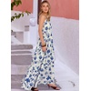 image:imageANRABESS Womens Maxi Dress 2026 Summer Casual Sleeveless Spaghetti Strap Boho Sundress Flowy Tiered Beach Vacation Long DressDark Blue Floral