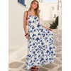 image:imageANRABESS Womens Maxi Dress 2026 Summer Casual Sleeveless Spaghetti Strap Boho Sundress Flowy Tiered Beach Vacation Long DressDark Blue Floral