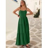 image:imageANRABESS Womens Maxi Dress 2026 Summer Casual Sleeveless Spaghetti Strap Boho Sundress Flowy Tiered Beach Vacation Long DressForest Green