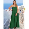 image:imageANRABESS Womens Maxi Dress 2026 Summer Casual Sleeveless Spaghetti Strap Boho Sundress Flowy Tiered Beach Vacation Long DressForest Green