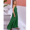image:imageANRABESS Womens Maxi Dress 2026 Summer Casual Sleeveless Spaghetti Strap Boho Sundress Flowy Tiered Beach Vacation Long DressForest Green
