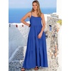 image:imageANRABESS Womens Maxi Dress 2026 Summer Casual Sleeveless Spaghetti Strap Boho Sundress Flowy Tiered Beach Vacation Long DressRoyal Blue