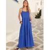image:imageANRABESS Womens Maxi Dress 2026 Summer Casual Sleeveless Spaghetti Strap Boho Sundress Flowy Tiered Beach Vacation Long DressRoyal Blue