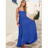 image:imageANRABESS Womens Maxi Dress 2026 Summer Casual Sleeveless Spaghetti Strap Boho Sundress Flowy Tiered Beach Vacation Long DressRoyal Blue