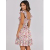 image:imageANRABESS Womens Summer Casual Sleeveless Square Neck Dress 2026 Smocked Ruffle Backless Boho Beach Cute Teen Short SundressPrint Floral