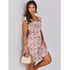 image:imageANRABESS Womens Summer Casual Sleeveless Square Neck Dress 2026 Smocked Ruffle Backless Boho Beach Cute Teen Short SundressPrint Floral
