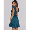 image:imageANRABESS Womens Summer Casual Sleeveless Square Neck Dress 2026 Smocked Ruffle Backless Boho Beach Cute Teen Short SundressTile Blue