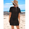 image:imageANRABESS Womens Swimsuit Cover Ups Mesh Knit Crochet Hollow Out Bathing Suit for Summer Vacation Beach SwimwearBlack