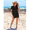 image:imageANRABESS Womens Swimsuit Cover Ups Mesh Knit Crochet Hollow Out Bathing Suit for Summer Vacation Beach SwimwearBlack