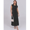 image:imageANRABESS Summer Dress for Women 2026 Maxi Sundresses Casual Cap Sleeve Crew Neck Loose Split Beach Travel Vacation ClothesBoho Black