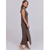 image:imageANRABESS Summer Dress for Women 2026 Maxi Sundresses Casual Cap Sleeve Crew Neck Loose Split Beach Travel Vacation ClothesCoffee