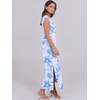 image:imageANRABESS Summer Dress for Women 2026 Maxi Sundresses Casual Cap Sleeve Crew Neck Loose Split Beach Travel Vacation ClothesFloral Blue