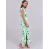 image:imageANRABESS Summer Dress for Women 2026 Maxi Sundresses Casual Cap Sleeve Crew Neck Loose Split Beach Travel Vacation ClothesFloral Green