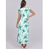 image:imageANRABESS Summer Dress for Women 2026 Maxi Sundresses Casual Cap Sleeve Crew Neck Loose Split Beach Travel Vacation ClothesFloral Green White