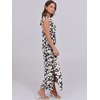 image:imageANRABESS Summer Dress for Women 2026 Maxi Sundresses Casual Cap Sleeve Crew Neck Loose Split Beach Travel Vacation ClothesFloral Navy