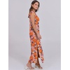 image:imageANRABESS Summer Dress for Women 2026 Maxi Sundresses Casual Cap Sleeve Crew Neck Loose Split Beach Travel Vacation ClothesFloral Orange Pink