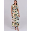image:imageANRABESS Summer Dress for Women 2026 Maxi Sundresses Casual Cap Sleeve Crew Neck Loose Split Beach Travel Vacation ClothesFloral Orange Yellow