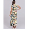 image:imageANRABESS Summer Dress for Women 2026 Maxi Sundresses Casual Cap Sleeve Crew Neck Loose Split Beach Travel Vacation ClothesFloral Orange Yellow