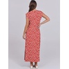 image:imageANRABESS Summer Dress for Women 2026 Maxi Sundresses Casual Cap Sleeve Crew Neck Loose Split Beach Travel Vacation ClothesFloral Red