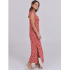 image:imageANRABESS Summer Dress for Women 2026 Maxi Sundresses Casual Cap Sleeve Crew Neck Loose Split Beach Travel Vacation ClothesFloral Red