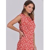 image:imageANRABESS Summer Dress for Women 2026 Maxi Sundresses Casual Cap Sleeve Crew Neck Loose Split Beach Travel Vacation ClothesFloral Red