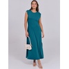image:imageANRABESS Summer Dress for Women 2026 Maxi Sundresses Casual Cap Sleeve Crew Neck Loose Split Beach Travel Vacation ClothesLake Green
