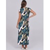 image:imageANRABESS Summer Dress for Women 2026 Maxi Sundresses Casual Cap Sleeve Crew Neck Loose Split Beach Travel Vacation ClothesLeaf Printed