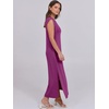 image:imageANRABESS Summer Dress for Women 2026 Maxi Sundresses Casual Cap Sleeve Crew Neck Loose Split Beach Travel Vacation ClothesPurple Red