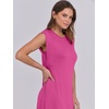 image:imageANRABESS Summer Dress for Women 2026 Maxi Sundresses Casual Cap Sleeve Crew Neck Loose Split Beach Travel Vacation ClothesRose