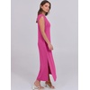 image:imageANRABESS Summer Dress for Women 2026 Maxi Sundresses Casual Cap Sleeve Crew Neck Loose Split Beach Travel Vacation ClothesRose