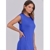 image:imageANRABESS Summer Dress for Women 2026 Maxi Sundresses Casual Cap Sleeve Crew Neck Loose Split Beach Travel Vacation ClothesRoyal Blue