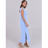 image:imageANRABESS Summer Dress for Women 2026 Maxi Sundresses Casual Cap Sleeve Crew Neck Loose Split Beach Travel Vacation ClothesSky Blue